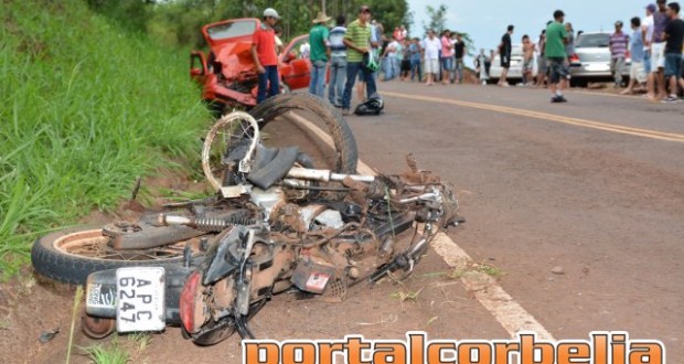 Os dois ocupantes da Motocicleta morreram no local