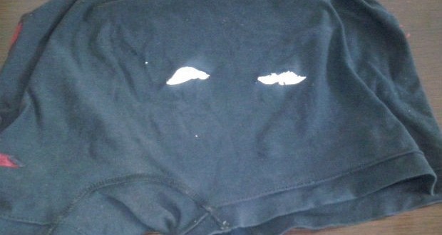 Ladrão usou uma cueca como máscara durante assalto em Castro (Foto: Divulgação/PM de Castro)