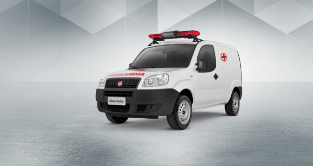 Fiat Doblò, ano 2014, modelo 2015, transformado em ambulância; valor de 71.000,00 reais - Divulgação
