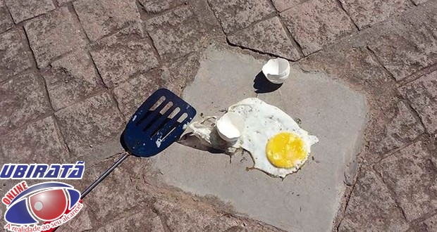 Após sensação térmica de 57º C, prefeito argentino frita ovo em calçada (Foto: AFP)
