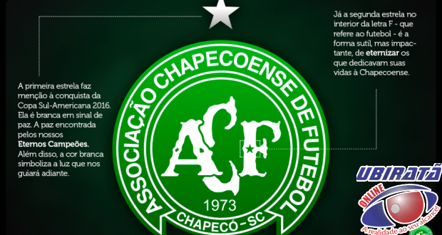 Chapecoense anunciou as mudanças no escudo da equipe (Divulgação/Chapecoense)