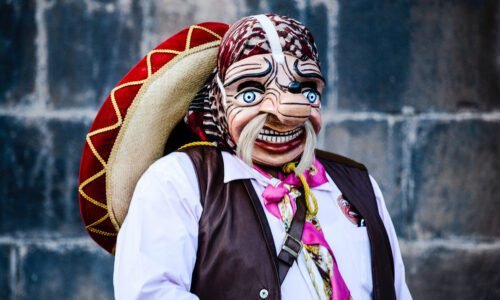 Person wearing mask