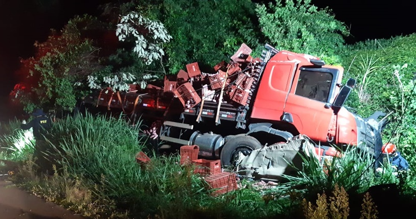 Acidente na BR 369 em Juranda tira a vida de motorista de caminhão