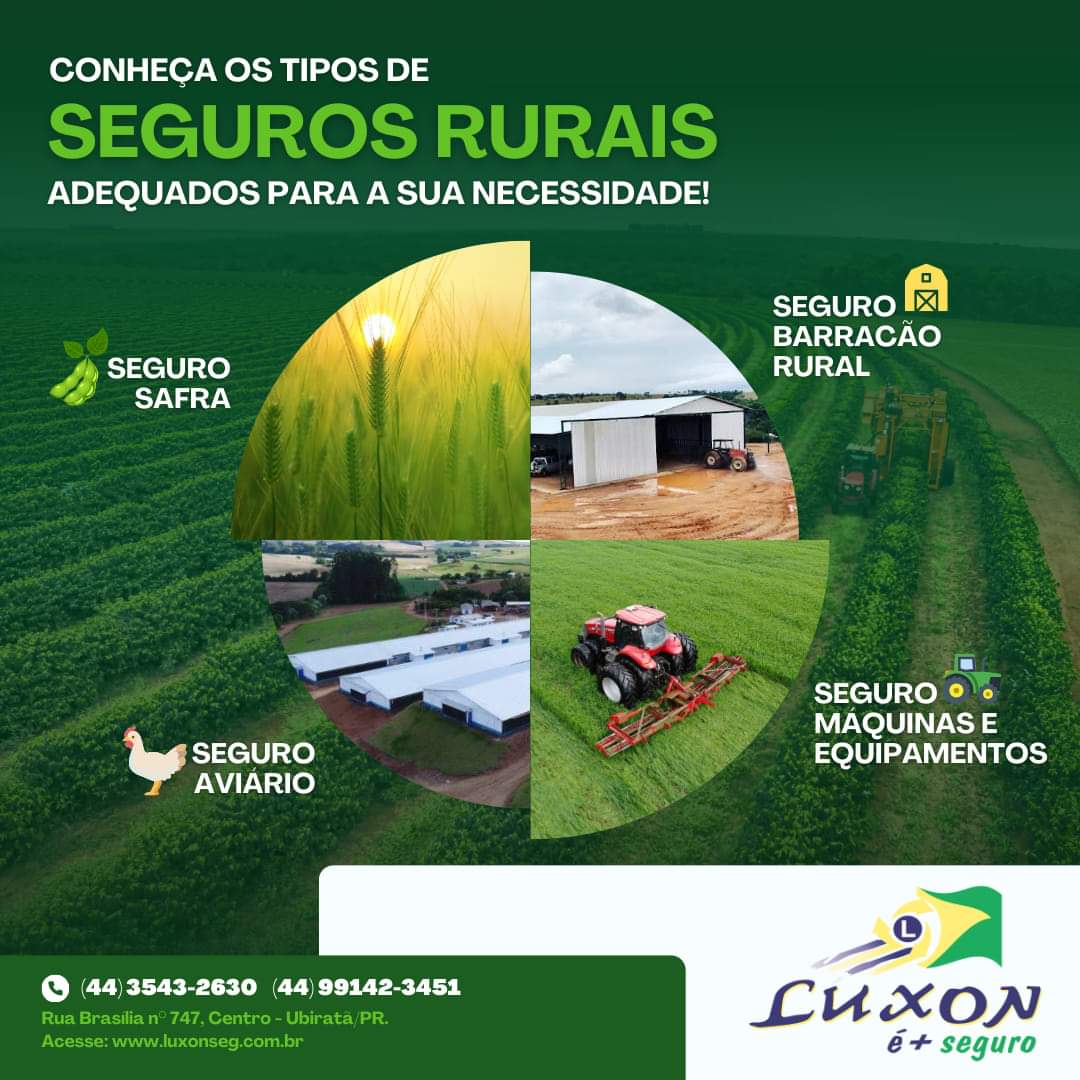 Luxon Seguros: Seguros Rurais adequados pra sua necessidade