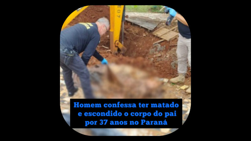 Homem confessa ter matado e escondido o corpo do pai por 37 anos no Paraná