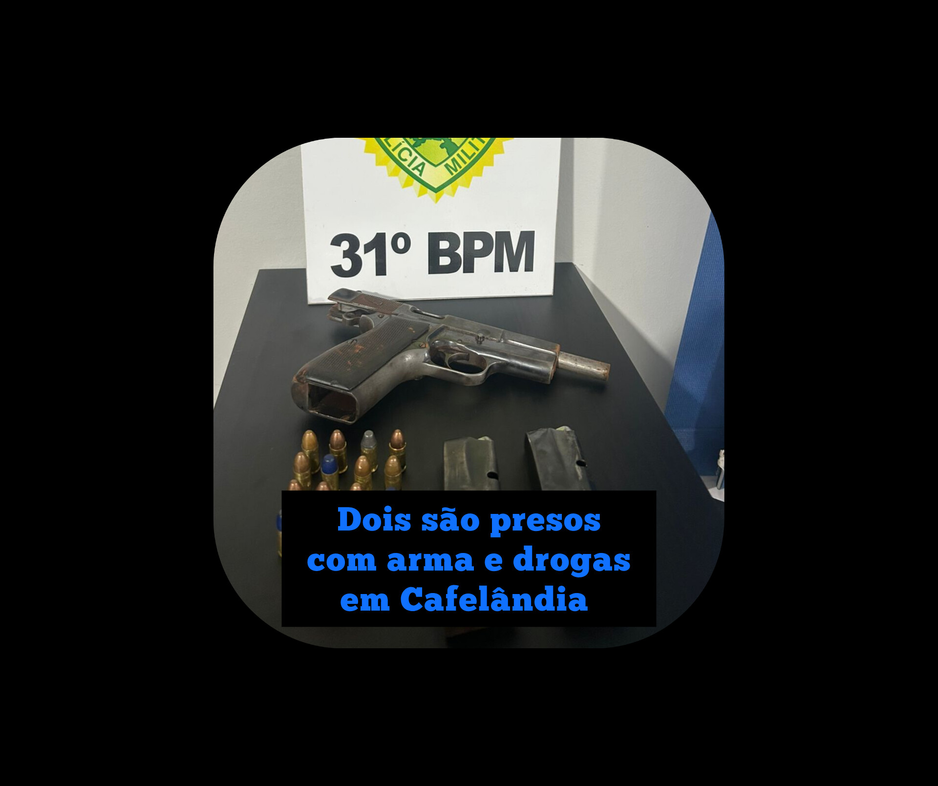 Dois são presos com arma e drogas em Cafelândia