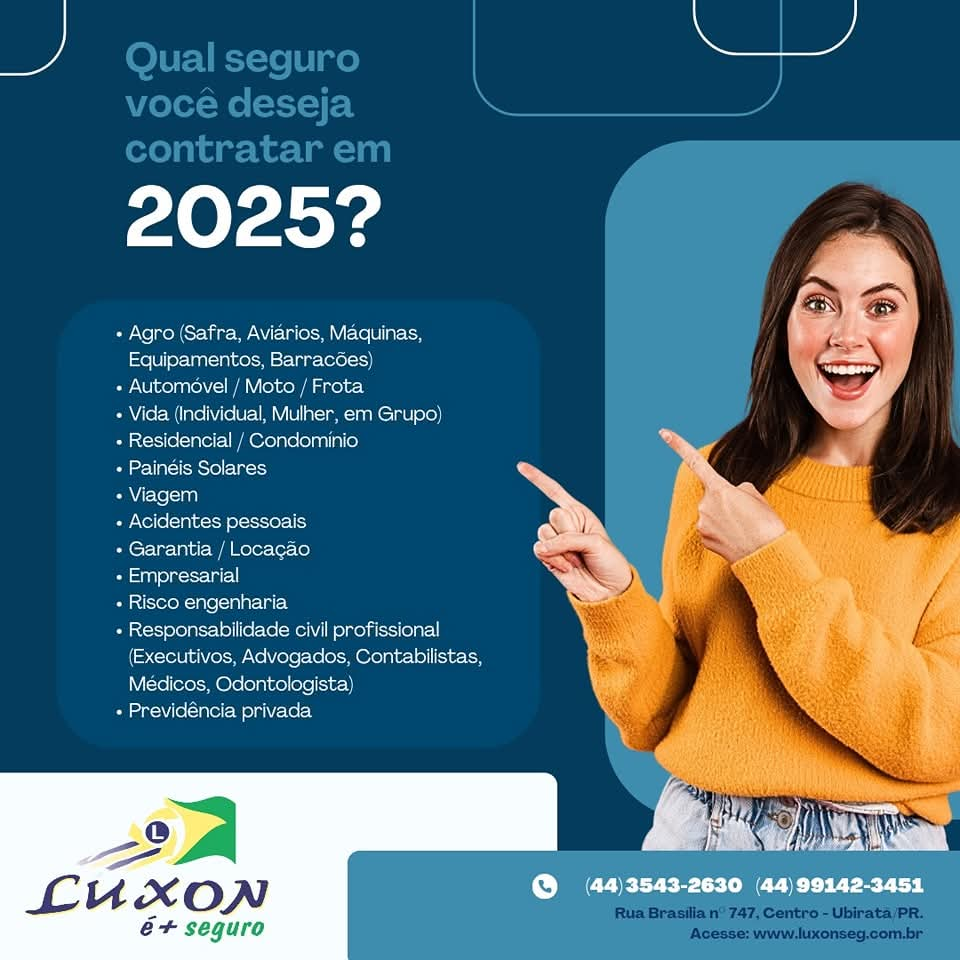 Qual seguro você deseja contratar em 2025?