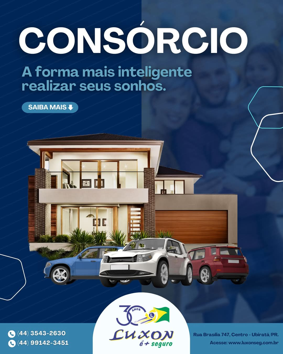 Você sabia que a LUXON É + SEGURO também conta com uma linha de consórcios?