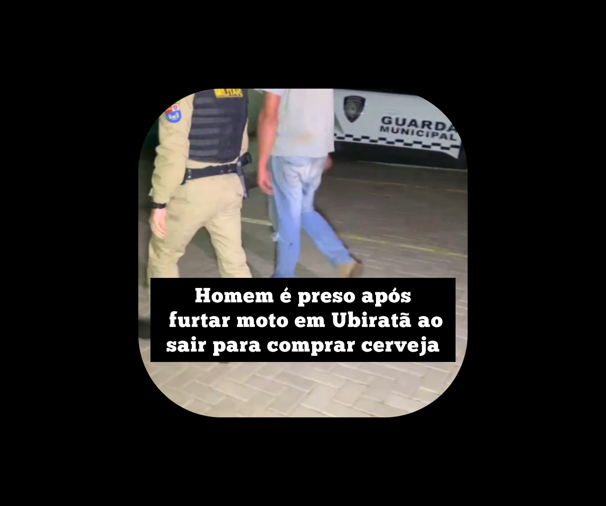 Homem é preso após furtar moto em Ubiratã ao sair para comprar cerveja