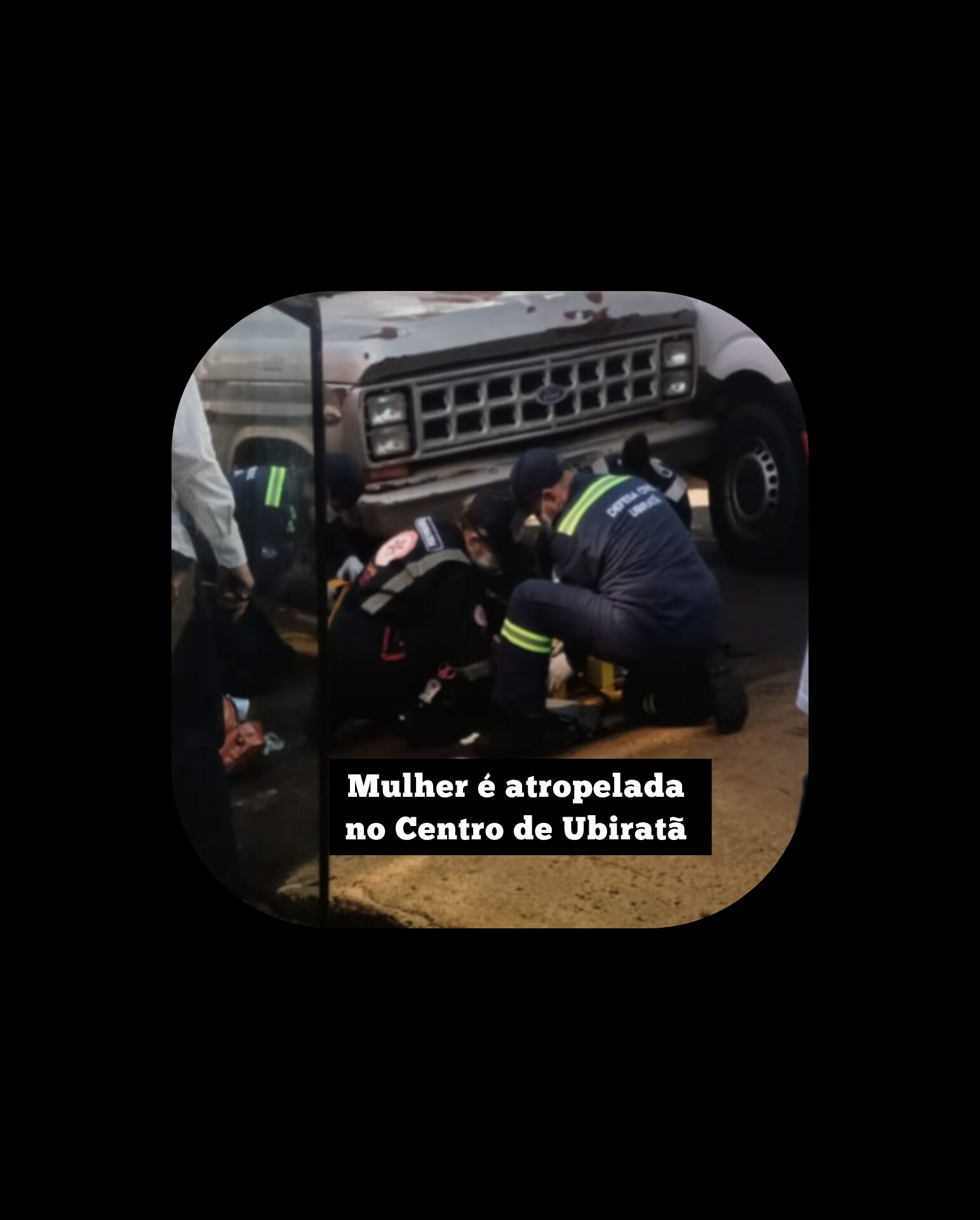 Mulher é atropelada no Centro de Ubiratã