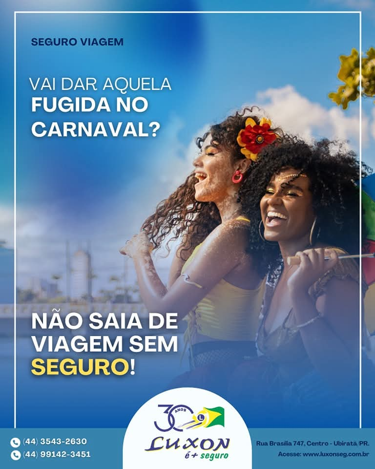 Viaje no Carnaval com Segurança!