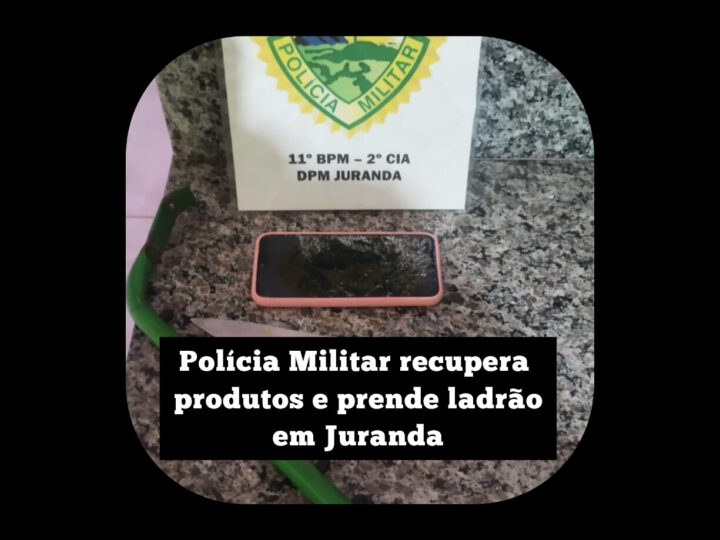 Polícia Militar recupera produtos e prende um dos autores de roubo em Juranda