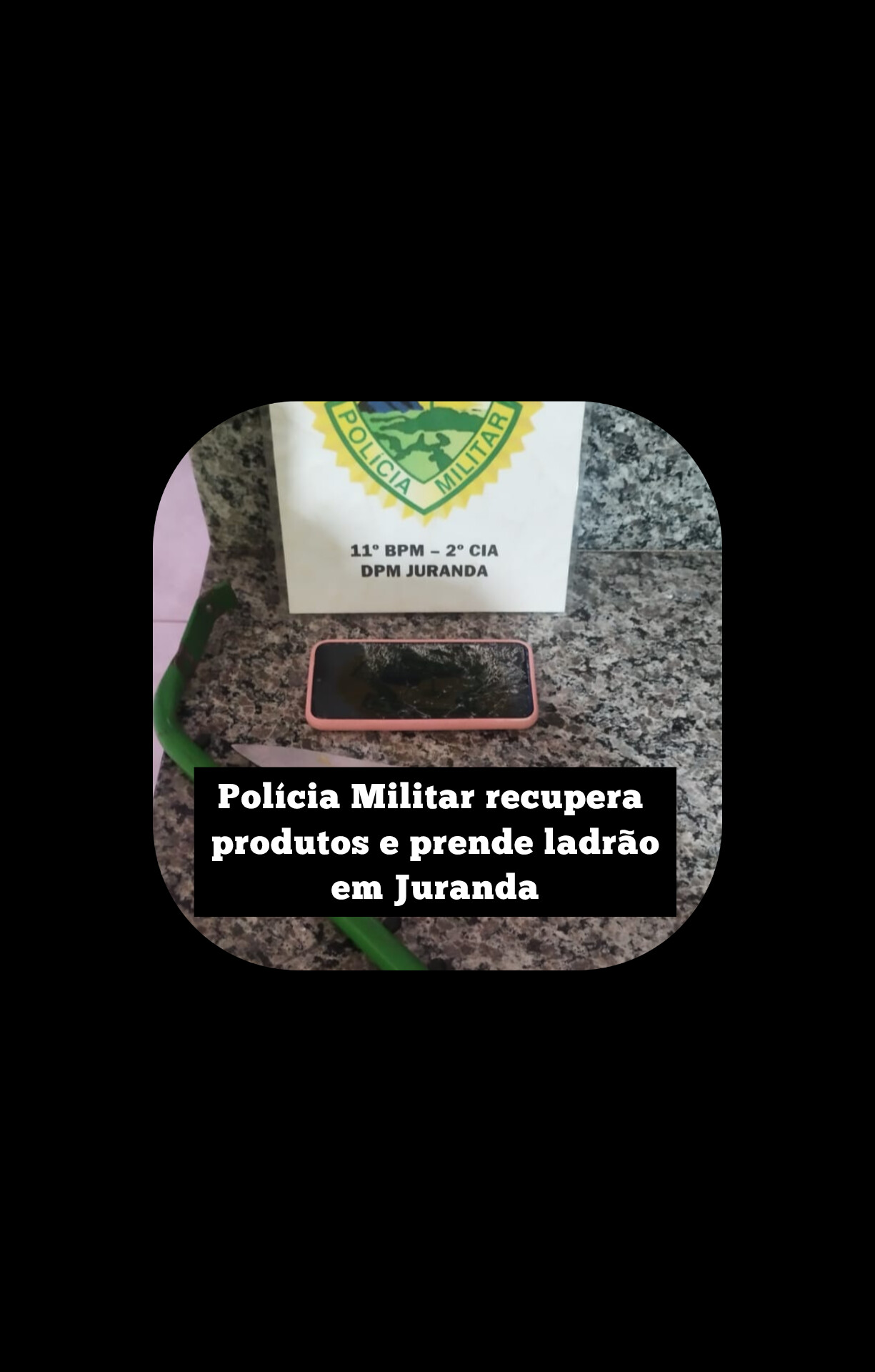 Polícia Militar recupera produtos e prende um dos autores de roubo em Juranda