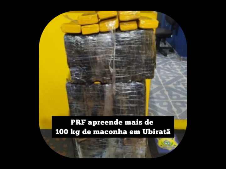 PRF apreende mais de 100 kg de maconha em Ubiratã