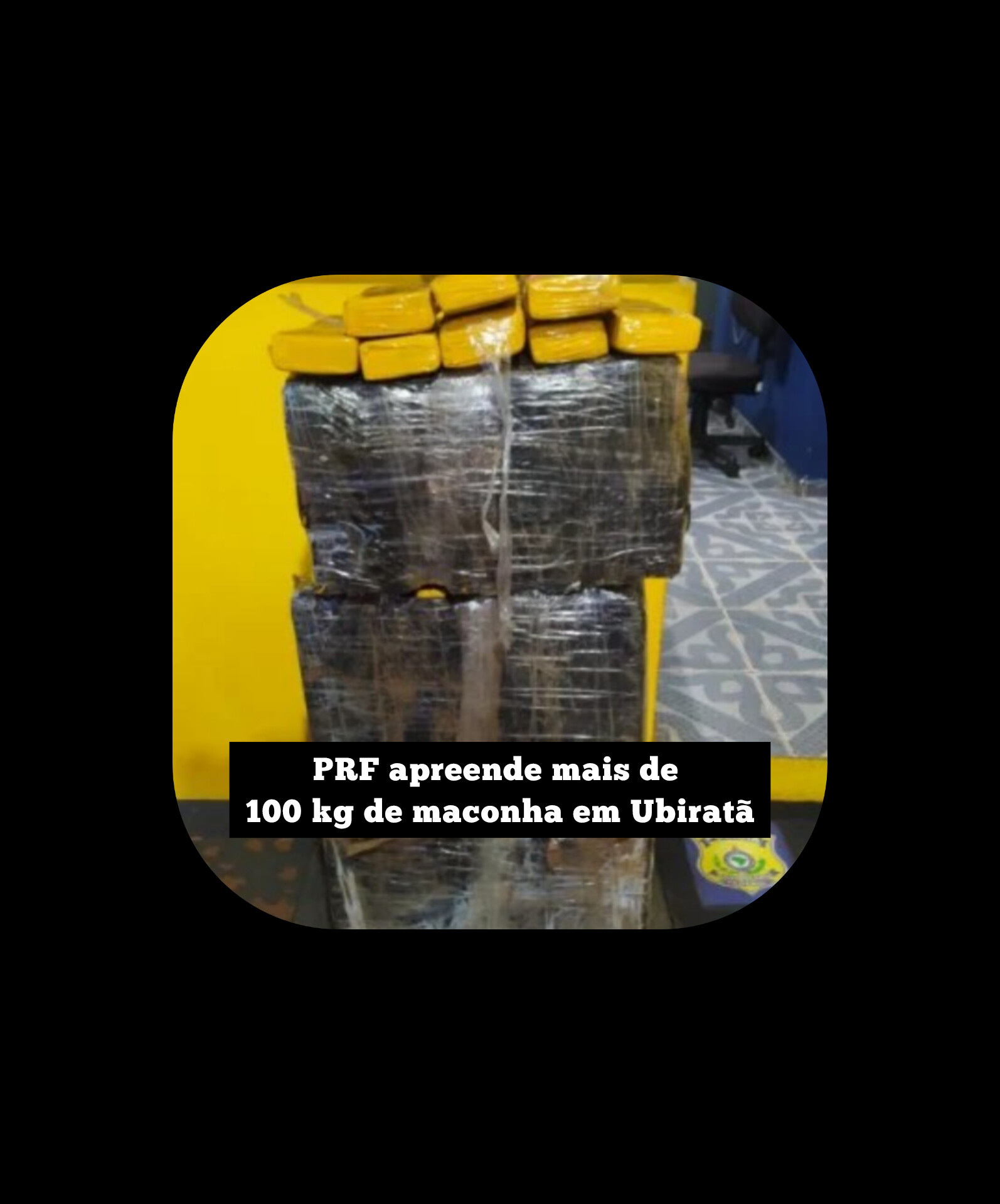 PRF apreende mais de 100 kg de maconha em Ubiratã