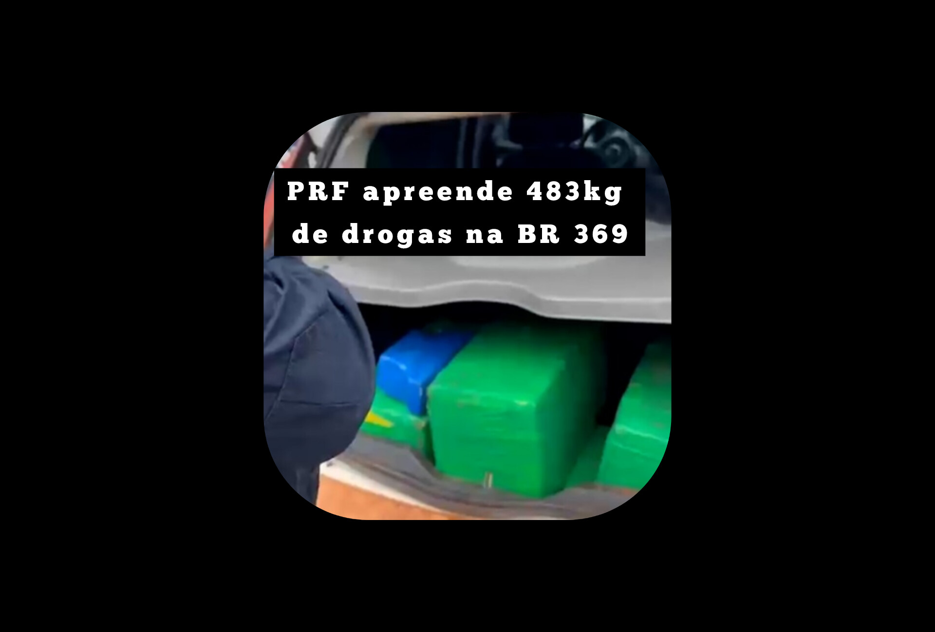 PRF apreende 483 kg de drogas na BR 369