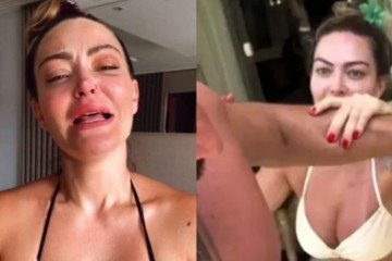 Aos prantos, Laura Keller se pronuncia após ser acusada de agressão pelo ex-namorado - (crédito: Instagram)