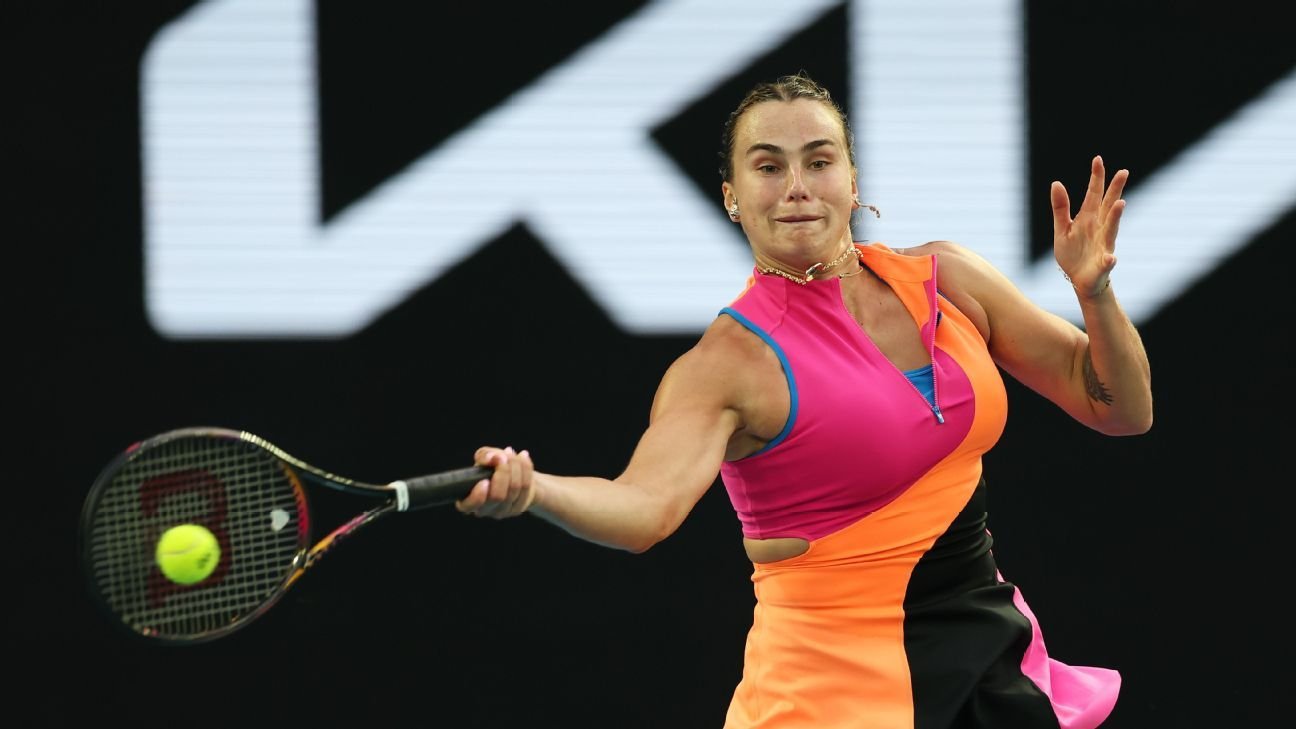 Aryna Sabalenka overcomes 'tricky start' at Australian Open