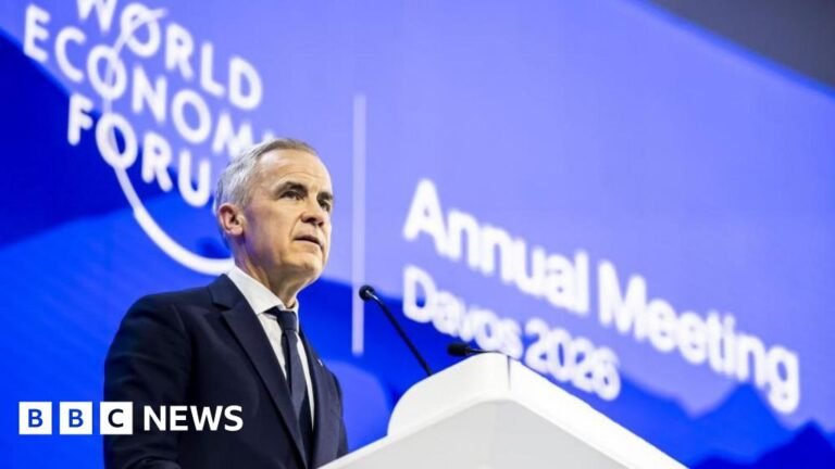 Carney says the old world order 'is not coming back' in Davos speech