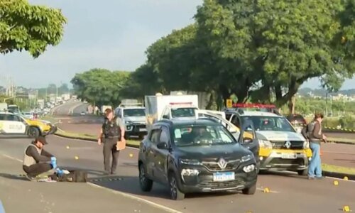 Confronto com mais de 20 disparos bloqueia importante avenida em Curitiba