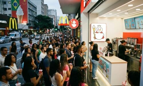 fast-food chinesa Mixue chega ao Shopping Cidade São Paulo com franquias e preços baixos, plano de expansão e meta de empregos até 2030.