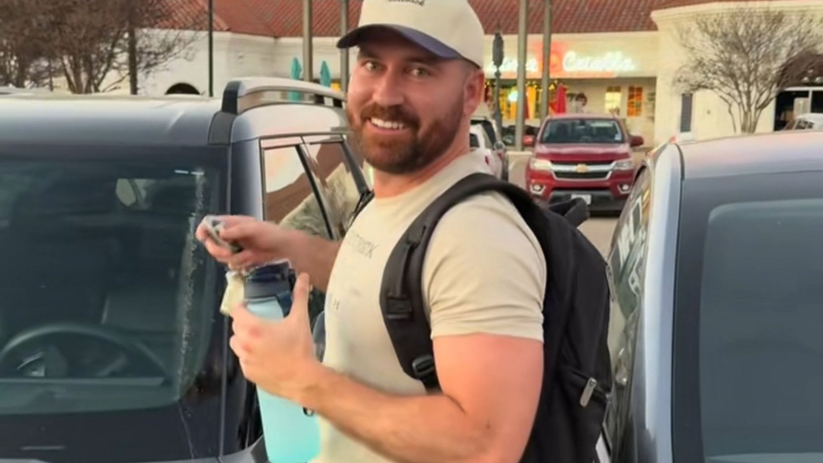 Frustrated driver uses 'super secret button' to get out of impossible parking spot