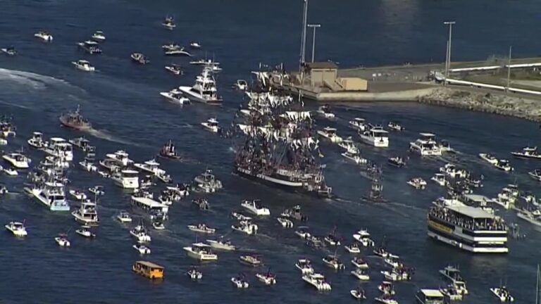 Gasparilla invasion route shifted due to wind forecast