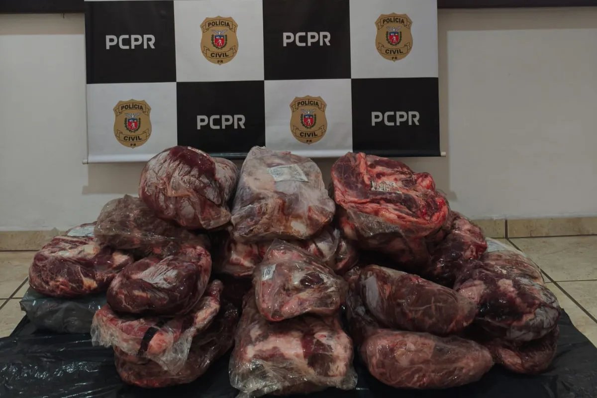 Homem é preso em Guaratuba com carne saqueada de caminhão