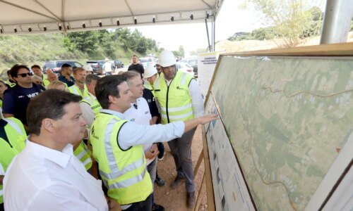 Obras de duplicação do Contorno Norte de Curitiba são vistoriadas