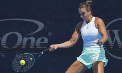 Aryna Sabalenka in action ahead of the US Open.