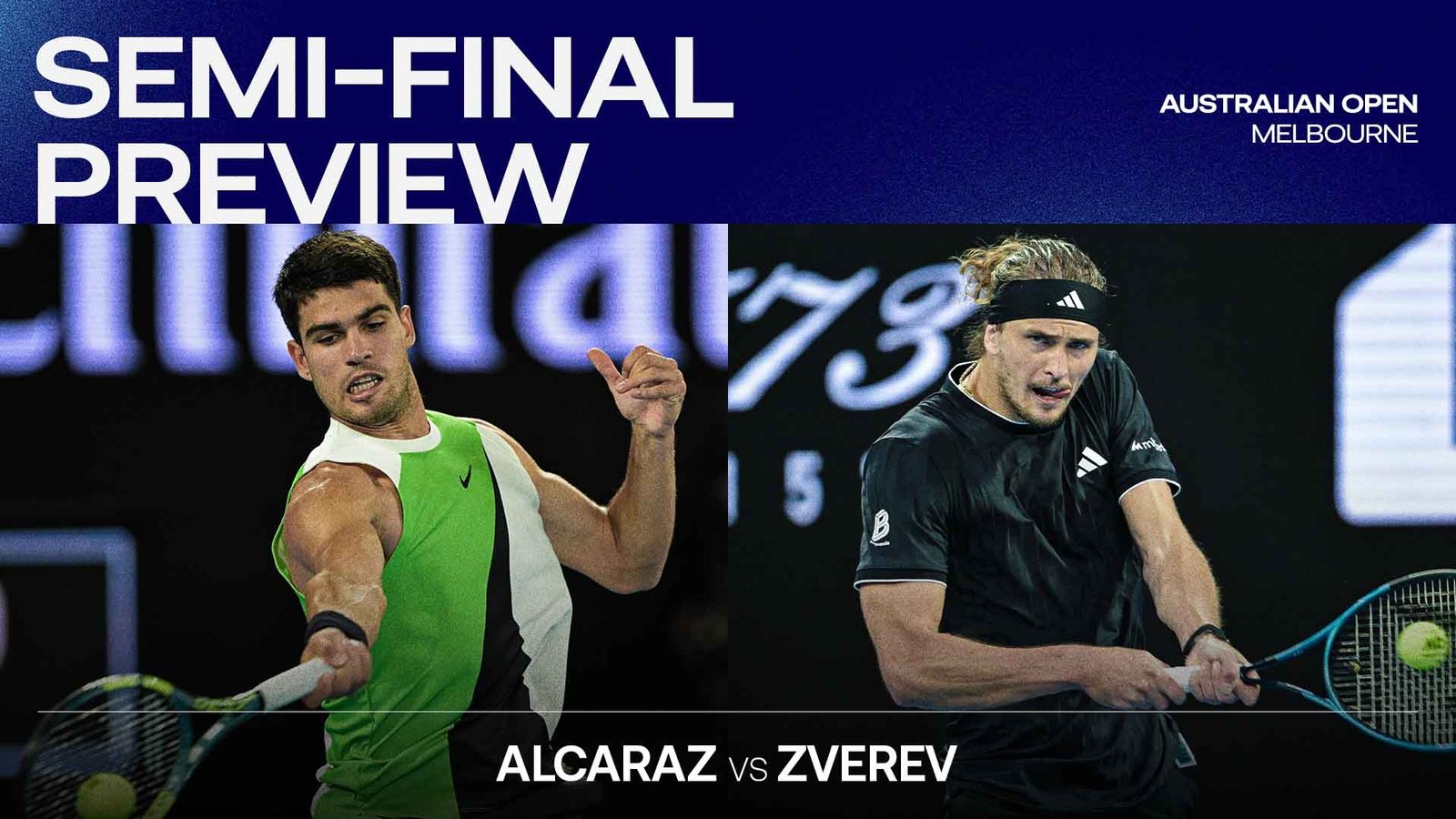 Carlos Alcaraz and Alexander Zverev are tied at 6-6 in their Lexus ATP Head2Head series.