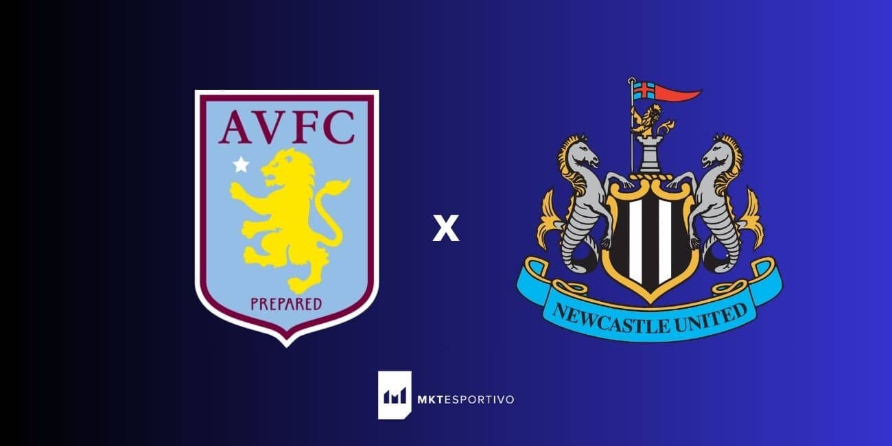Aston Villa x Newcastle: Onde assistir e como apostar na Copa da Inglaterra com a Reals (14/02)