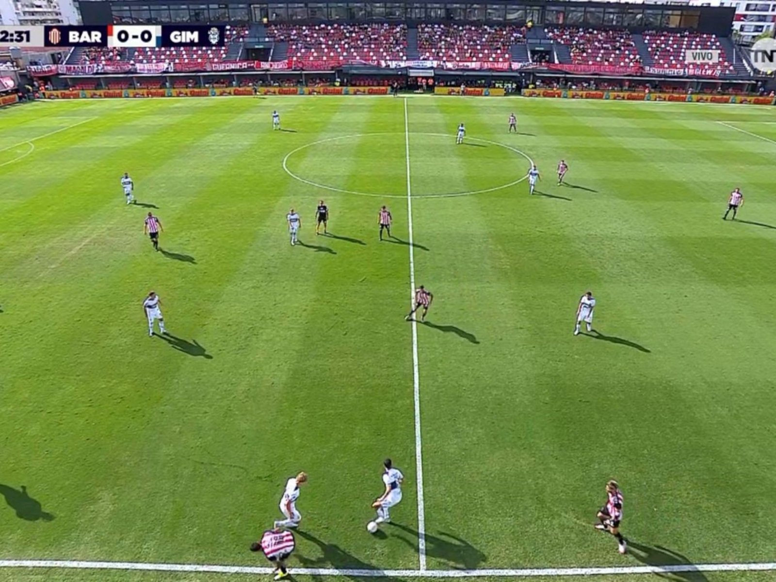 Barracas y Gimnasia empatan sin goles tras los primeros 25' :: Olé