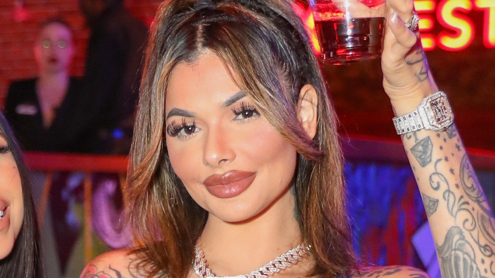 Celina Powell attends Kingpin Bowling at Lucky Strike Miami