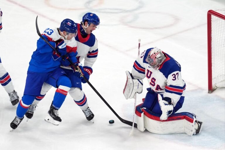 Connor Hellebuyck not letting NHL playoff woes get to him in Olympics