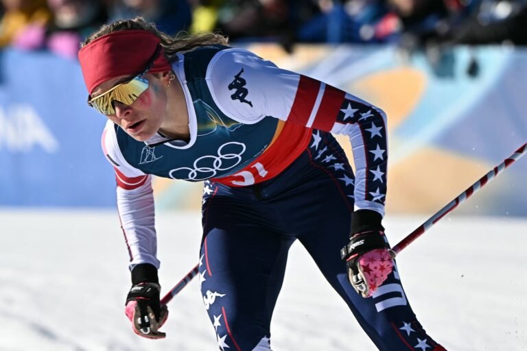 American cross-country skier Jessie Diggins won the bronze medal in the 10K freestyle in Milan.