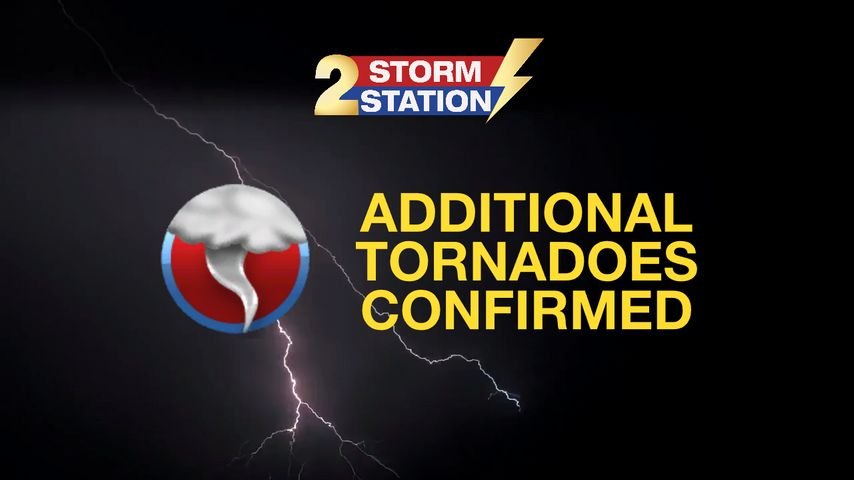 Damage surveys confirm two additional tornadoes in Capital Area from weekend storms
