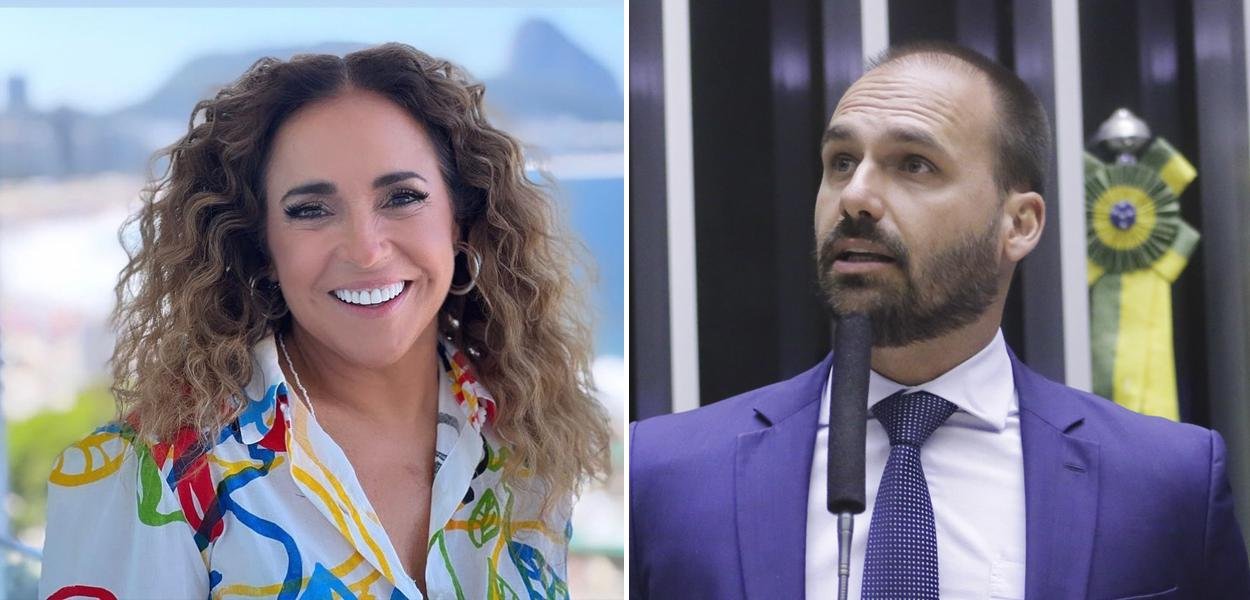 Daniela Mercury cobra Nunes Marques por ação parada no STF contra Eduardo Bolsonaro