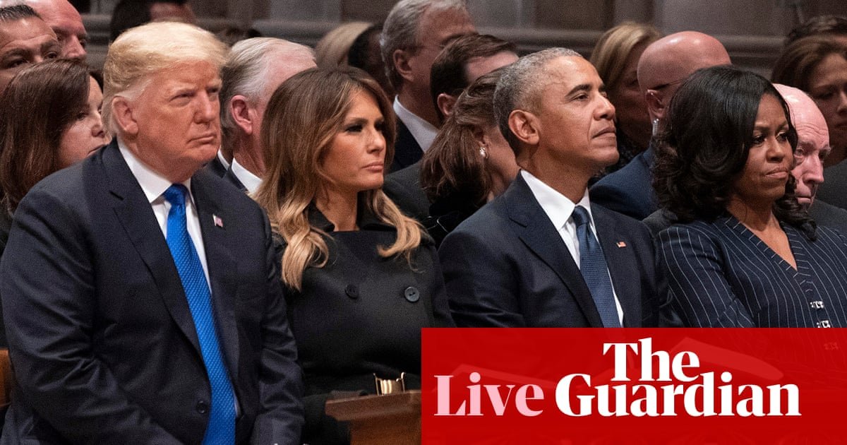 Donald Trump prompts fury after posting racist video about Barack and Michelle Obama – US politics live | Donald Trump