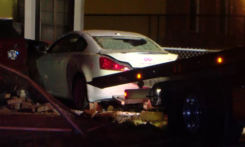 Driver tears through fence in Frayser neighborhood; task force officers on scene