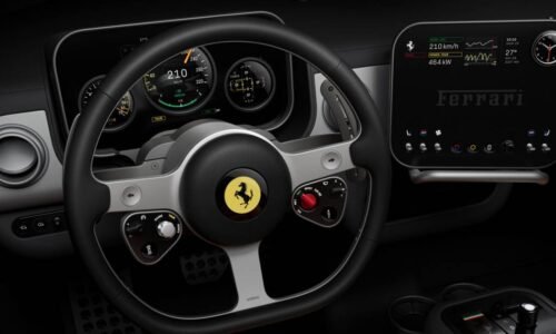Ferrari Luce: la prima elettrica ha gli interni in super vetro e tanti comandi fisici