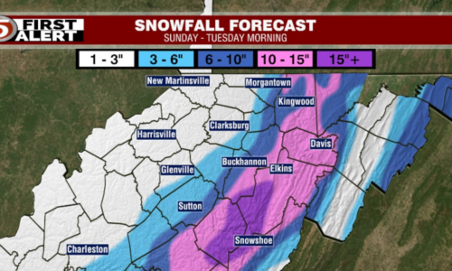 Heavy Snowfall Awaits the Eastern Mountains