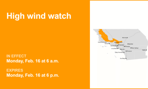 High wind watch issued for 5 Freeway north of LA for Monday – Orange County Register