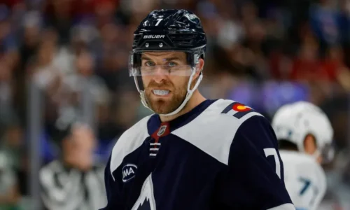 Is Devon Toews related to Jonathan Toews? How Team Canada defenseman is connected to Blackhawks great image