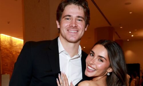 Madison Beer and Chargers QB Justin Herbert Pose at Clive Davis Grammys Party