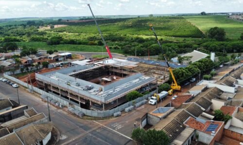 Obras da nova escola estadual em Olímpia avançam para 46,8%