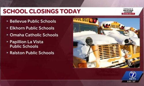 Omaha schools, businesses closed for forecasted snow