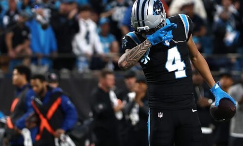 Panthers WR Tetairoa McMillan's favorite moment of his rookie season involves Cam Newton