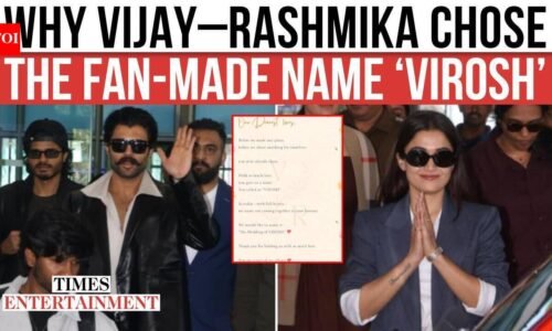 Rashmika Mandanna and Vijay Deverakonda walk hand-in-hand at sangeet ceremony, mother calls daughter-in-law ‘My darling Rushi’ | Hindi Movie News