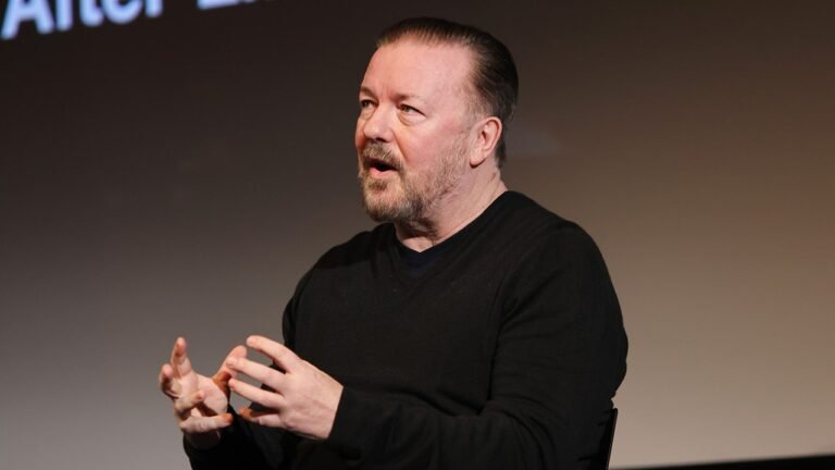 Ricky Gervais takes aim at Grammy winners for using speeches to get political